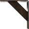 Ekena Millwork Traditional Steel Bracket, Antiqued Pale Gold 2"W x 8"D x 8"H BKTM02X08X08TRAPG - alternate 5